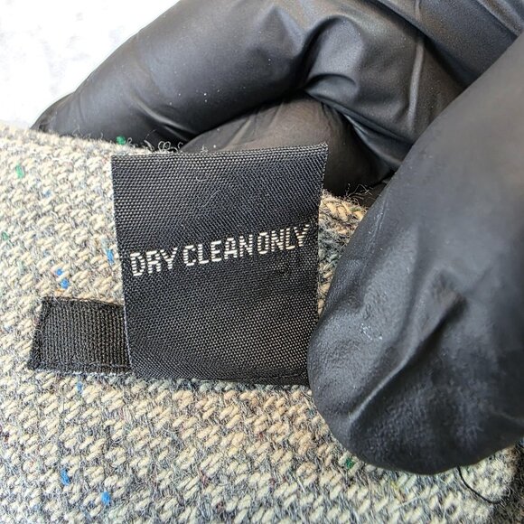 Saja Skirt Womens 4 Gray Tweed Pleated A-Line Wool Blend Side Zip Lined Speckled - Picture 8 of 8